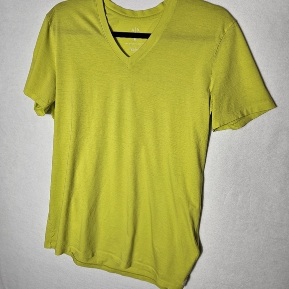 Armani Exchange Neon Green Unisex T-Shirt Size Medium - Picture 5 of 7